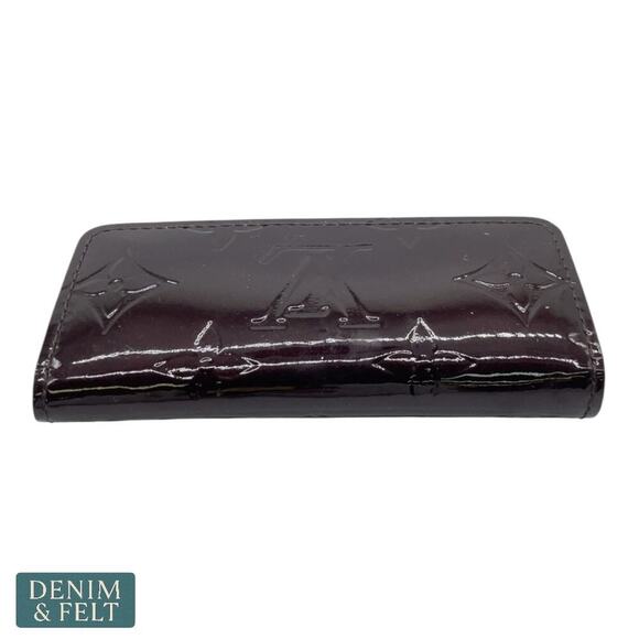 Louis Vuitton Vernis 4 Key Holder Amarante Monogram Patent Leather Wallet - Picture 6 of 16